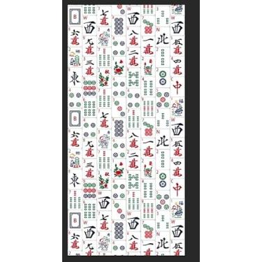 Imagem de Quera Pacote com 2 toalhas de mão para presentes Mahjong Chinoiserie Mah-jongg 100% algodão macio absorvente conjunto de toalhas de banheiro decorativas para cozinha, banheiro, presentes para amantes