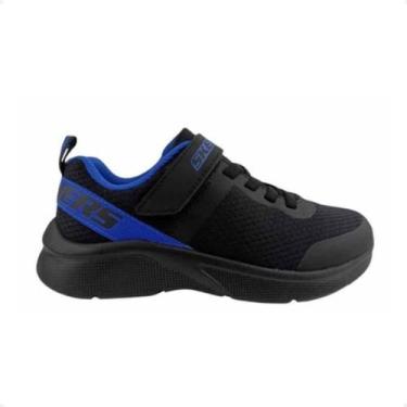 Imagem de Tênis Running Infantil Skechers Microspec Preto, Bkry, 30