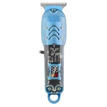 Imagem de Máquina Cortar Cabelo Barbeador Aparador Elétrico Smart HLS-T08, Azul