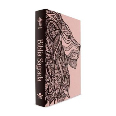 Imagem de Kit Bíblia Leão Rosa + Bíblia Leão Color - NTLH - Capa Dura