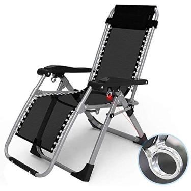 Imagem de ONDHGFBGB Recliners Leisure, poltrona dobrável portátil para viagens ao ar livre, praia, acampamento, jardim, deck, cadeira inclinada para ambientes internos e domésticos, cadeira de varanda com