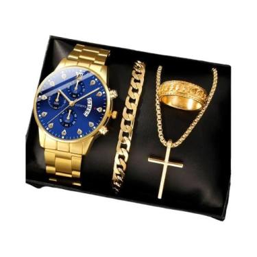 Imagem de Casal liga relógio de quartzo masculino e feminino relógios casuais e 