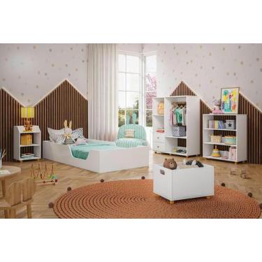 Imagem de Caixa de Brinquedos Montessoriana Olivar Branco