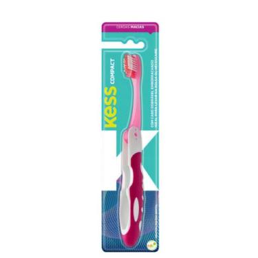 Imagem de Escova Dental Compact Macia Kess Belliz Rosa Cod.2084