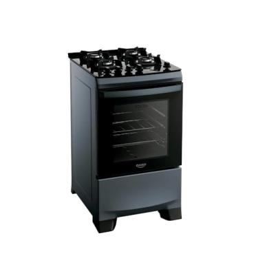 Imagem de Fogão 4 bocas Supreme Timer Glass Titanium Mesa Vidro