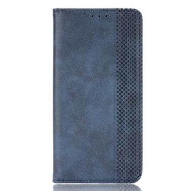 Imagem de Capa para Xiaomi Poco F7 Pro 5G Case cover,Capa de caso de flip de couro Case,Caso de telefone de carteira,Caso de telefone de carteira com slots de cartão-Blue