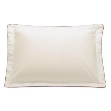 Imagem de Fronha com Vivo Basics Palha e Capuccino - 200 Fios - Westwing Collect