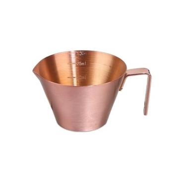 Imagem de CFGH6FDF Molho de molho com alça para molho de molho de restaurante ocidental copos de molho de bife 304 de aço inoxidável comercial ketchup jarra de molho (rosa)