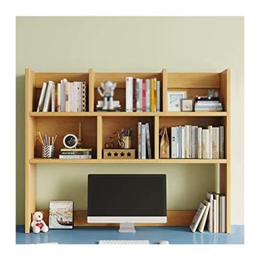 Imagem de Armário de arquivo organizador de estante de mesa prateleira de madeira prateleira de armazenamento de armazenamento material de escritório organizador de mesa literatura rack de exibição de fotos