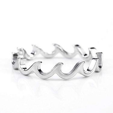 Imagem de 1 anel de linha simples para mulheres, vida diária, namoro, decoração para festa de formatura, Cobre, Sem pedra preciosa