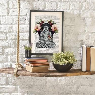 Imagem de Quadro Buda Zen 24X18Cm - Com Vidro