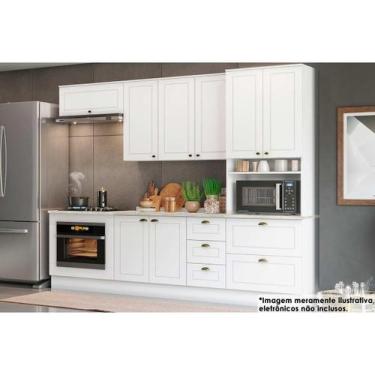 Imagem de Cozinha Modulada Henn Americana Henn 7 Peças C5P42 Branco