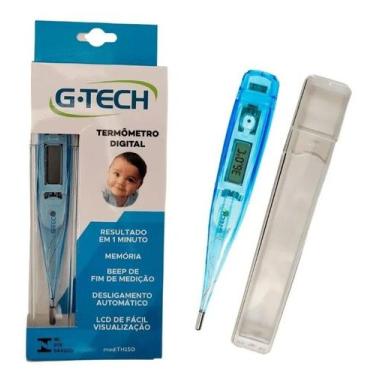 Imagem de Termômetro Clínico Digital Febre Th150 Azul - G-tech