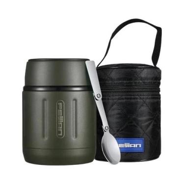 Imagem de Lancheira Infantil De 500ml Fjbottle Em Aço Inoxidável 316 Com Isolame