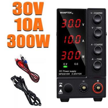 Imagem de Fonte Alimentação Digital Ajustável 0-30v 0-10a (110v-220v) - BLUTU