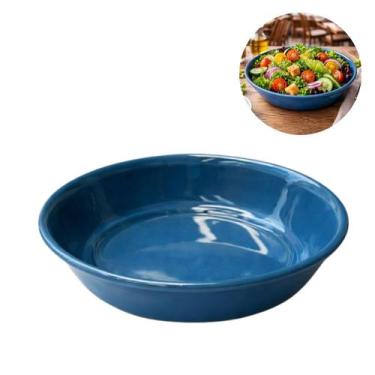 Imagem de Tigela Melamina 650ml Bowl Premium Branco Cozinha - New Goods, Azul