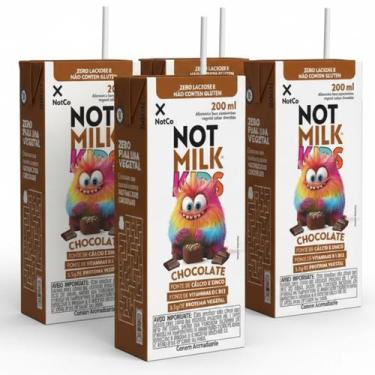 Imagem de Kit 4 Achocolatado 100% Vegetal NOT MILK Kids 200ml - NotCo