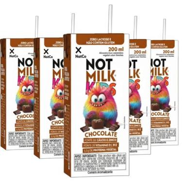 Imagem de Kit 6 Achocolatado 100% Vegetal NOT MILK Kids 200ml - NotCo