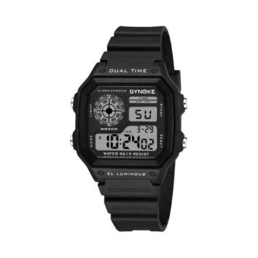 Imagem de Relógio Digital Esportivo Militar Masculino Luminoso Cronógrafo À Prov