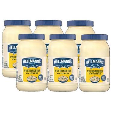 Imagem de Kit 6 Maionese Hellmann'S Tradicional 500G