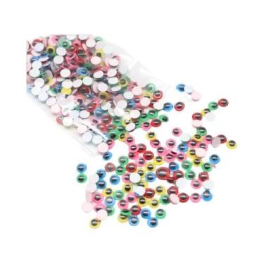 Imagem de Olhos Móveis Adesivos Pretos E Brancos DIY 6/8/10/12mm Para Bonecas E 