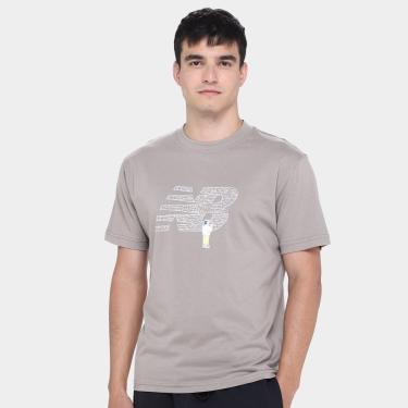 Imagem de Camiseta New Balance Chalk Board Logo Masculina-Masculino