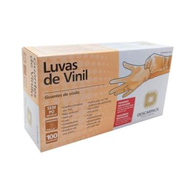 Imagem de Luva Vinil Higiênico Limpeza Manutenção Segurança Linha de Produção El