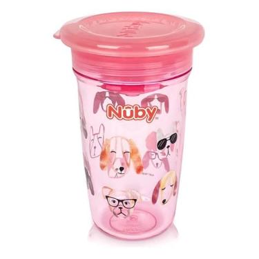 Imagem de Copo Transição Treinamento 360 Infantil Bebê 300ml Nûby - Nuby, Rosa