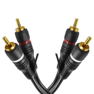 Imagem de Cabo De Audio Evus C-017 2 Rca Macho X 2 Rca Macho Gold -