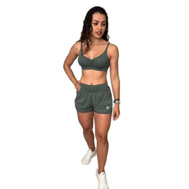 Imagem de Conjunto Top E Short Fitness Beach Tennis Academia Labrun-Feminino