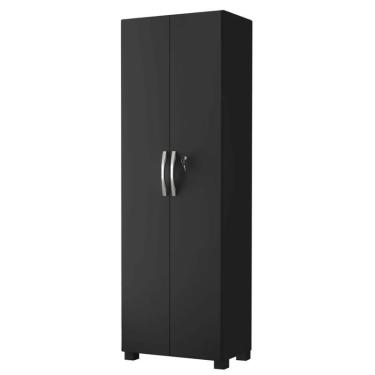 Imagem de Armário Multiuso Com Chave 2 Portas Chicago Notável Preto