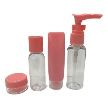 Imagem de Empty Bottle Set Kit Frascos Variados De Viagem - Lux Hair, Rosa