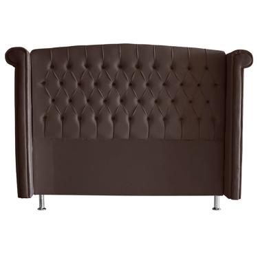 Imagem de Cabeceira para Cama Box Toquio King Suede Capitonê 195x133x26 cm Rosê Do Lar Móveis e D...