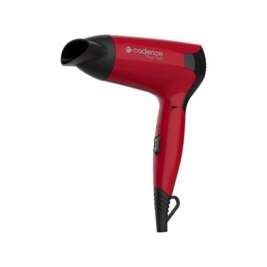 Imagem de Secador De Cabelos Viagem Cadence Rouge Style Sec185 Cor Vermelho/pret