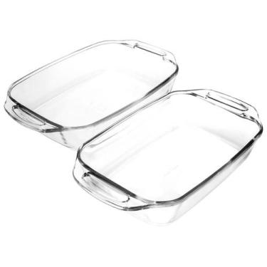 Imagem de Conjunto de Assadeiras Nadir Marinex Seletta em Vidro com 2 Peças, Tra