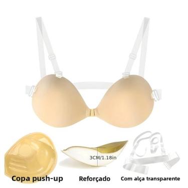 Imagem de Sutiã De Silicone Reutilizável Sem Alças E Sem Costura, Invisível, Com
