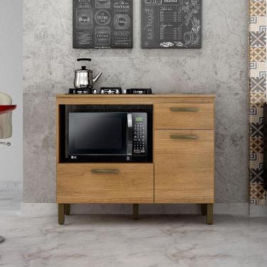 Imagem de Balcão para Cooktop Ambiente Teresina Cinamomo - Valdemóveis