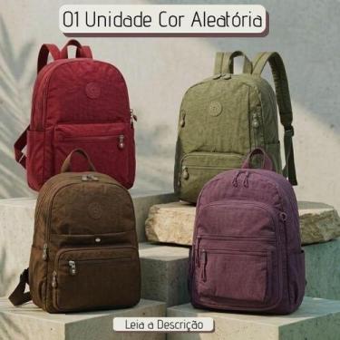 Imagem de Mochila Minimalista Estilosa Coreana Pequena Estilo Clean - Cor Aleató