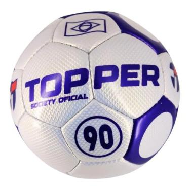 Imagem de Bola Society Topper 90 Grama Sintética Original -, Branco, Roxo, Único