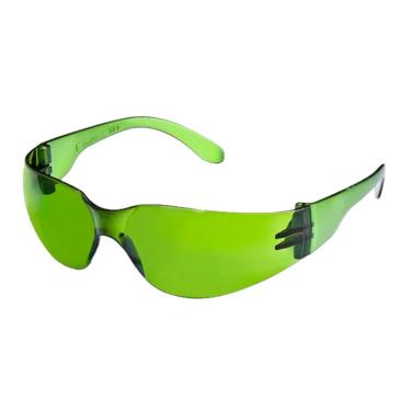 Imagem de Kit 5 Óculos de Proteção Harpia para Laser e Luz Pulsada com Lente UV Antirrisco Verde Ferreira Mold