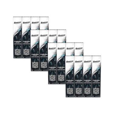Imagem de Kit 4 Pack Creme Dental Sorriso Carvão Ativado 90g 4un Cada
