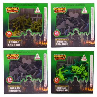 Imagem de Miniaturas Soldadinhos Forças Armadas Figuras - Gulliver, Americanos