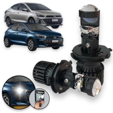 Imagem de Kit Led Mini Projetor H19 Eliptico Hb20 Hb20s 2022 23 24 - Shocklight