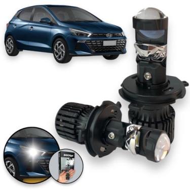Imagem de Kit Led Mini Projetor H19 Eliptico Hyundai Hb20 2022 23 24 - Shockligh