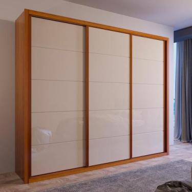 Imagem de Guarda Roupa Casal Imperius 3 Portas Bom Pastor, Naturale/OFF