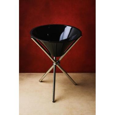 Imagem de Champanheira Preta Grande Acrílico Tripé Alumínio- Luxo E Elegância - 
