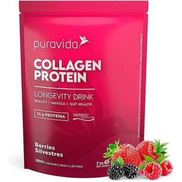 Imagem de Collagen Protein Verisol Puravida 450 gr (Berries Silvestres)