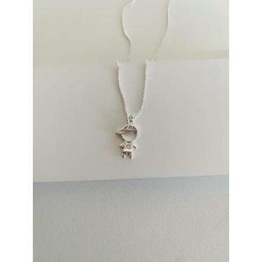 Imagem de Colares filhos semi joia prata 925 e ouro 18k com zircônia - dondocas.