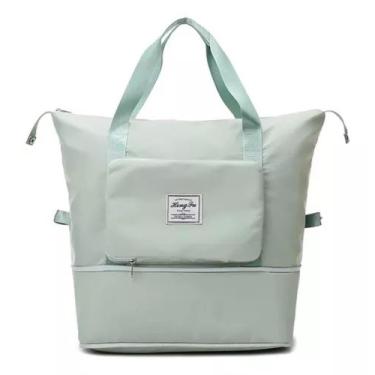 Imagem de Bolsa Viagem Dobrável Grande Compartimento Extra Prova Água - Dobravel