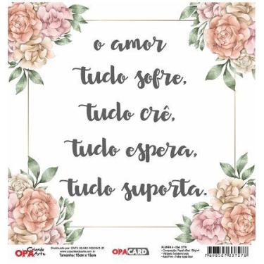 Imagem de Papel Scrapbook OPACARD Flores 4 15x15 2779 OPA